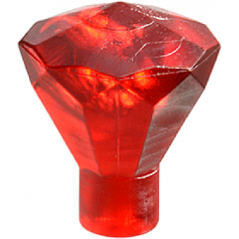 diamant 1x1 24 facetten trans red